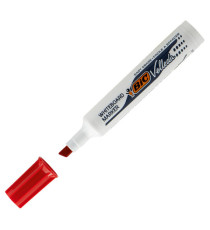Pennarello Whiteboard Marker Velleda 1791  - punta a scalpello da 3,3mm a 4,6mm  - rosso - Bic