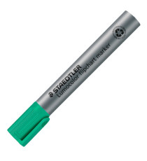 Marcatore Lumocolor Flipchart 356 - a base d'acqua - punta tonda 2 mm - verde - Staedtler