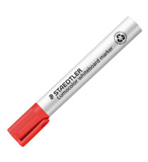 Marcatore Lumocolor whiteboard 351 - punta tonda - tratto 2 mm - rosso - Staedtler
