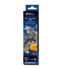 Matita di grafite tipo carboncino Mars Lumograph Black - gradazione 2B - Staedtler
