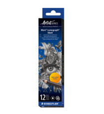 Matita di grafite tipo carboncino Mars Lumograph Black - gradazione 4B - Staedtler