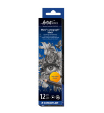 Matita di grafite tipo carboncino Mars Lumograph Black - gradazione 4B - Staedtler