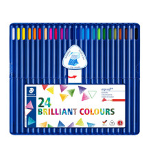 Matite colorate Ergo Soft - diametro mina 3 mm - colori assortiti - Staedtler - astuccio 24 pezzi