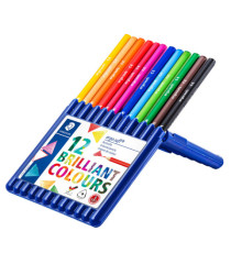 Matite colorate Ergosoft - triangolari - colori assortiti - Staedtler - astuccio 12 pezzi