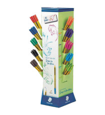 Penna a sfera Noris stick - punta 1,0mm - colori assortiti - Staedtler - expo 200 pezzi