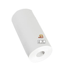 Rotolo per calcolatrice - 57 mm x 9 m - 60 gr - diametro esterno 30 mm - senza anima - carta neutra - Sabacart - blister