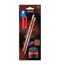 Set Norix® - matite temperamatite gomma - corallo - Staedtler