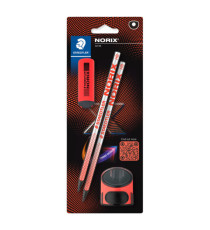 Set Norix® - matite temperamatite gomma - corallo - Staedtler