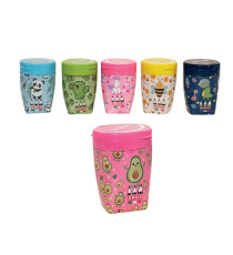 Temperamatite Fancy - 3 fori - c/contenitore - colori e fantasie assortiti - Arda