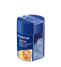 Temperamatite Noris - con contenitore - 2 fori - foro Ø 8,2 - 10,2 mm - blu - Staedtler