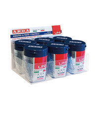 Temperamatite Triplo UNI - 3 fori - c/contenitore - nero e trasparente - Arda