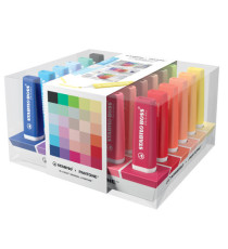 Evidenziatore Stabilo Boss Pantone - punta a scalpello - tratto 2 - 5 mm - colori assortiti - Stabilo - deskset 30 pezzi
