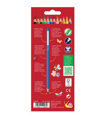 Matite colorate Color Grip - Faber-Castell - scatola 12 pezzi