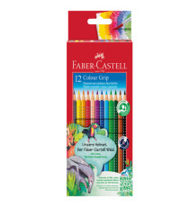 Matite colorate Color Grip - Faber-Castell - scatola 12 pezzi