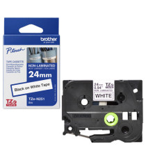 Brother - Nastro non laminato - Nero/Bianco - TZE-N251 - 24mm x 8mt