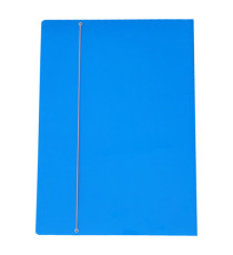 Cartella con elastico - A3 - dorso variabile - cartone plastificato - azzurro - Cartotecnica del Garda