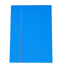 Cartella con elastico - A3 - dorso variabile - cartone plastificato - azzurro - Cartotecnica del Garda