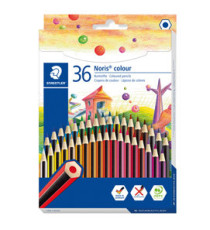 Matite colorate Noris Colour 185 - colori assortiti - Staedtler - astuccio 36 pezzi