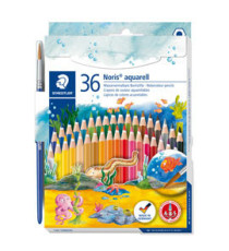 Pastelli Noris aquarell 144 - colori assortiti - Staedtler - astuccio 36 pezzi