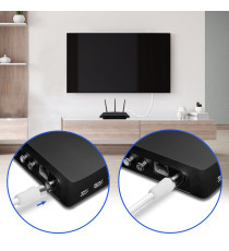 Cavo TV Antenna Maschio/Femmina 10 Metri – Bianco, conduttore in rame, cavo RG59 e schermatura in foglio di alluminio