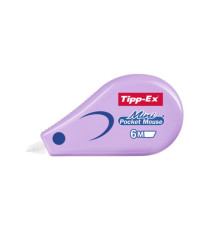 Correttore a nastro Mini Pocket Mouse Pastel - 5mm x 6mt - Tipp Ex - conf 10 pezzi