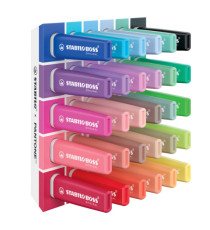 Evidenziatore Stabilo Boss Pantone - punta a scalpello - tratto 2 - 5 mm - colori assortiti - Stabilo - deskset 30 pezzi