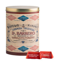 Gianduiotti - in scatola di metallo - gusto fondente - 150 gr - Barbero