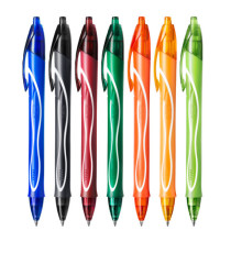 Penna a sfera a scatto Gelocity Quick Dry - punta 0,7 mm - 10 colori assortiti - Bic - box 30 pezzi