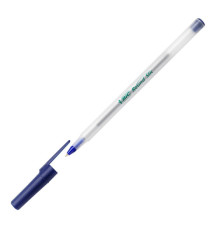 Penna a sfera con cappuccio ECOlutions - punta 1,0mm - blu  - Bic - conf. 60 pezzi