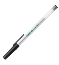 Penna a sfera con cappuccio ECOlutions - punta 1,0mm - nero  - Bic  - conf. 60 pezzi