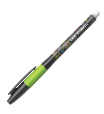 Penna a sfera con cappuccio Gelocity Illusion - gel cancellabile - punta 0,7 mm - nero - Bic - conf. 12 pezzi