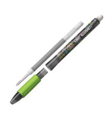 Penna a sfera con cappuccio Gelocity Illusion - gel cancellabile - punta 0,7 mm - nero - Bic - conf. 12 pezzi