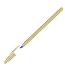 Penna sfera Cristal Glacè - 1.0 mm - inchiostro blu - fusto oro - Bic - conf. 20 pezzi