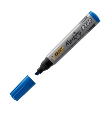 Marcatore permanente Marking 2300 - punta scalpello 3,70-5,50mm - blu - Bic - conf. 12 pezzi