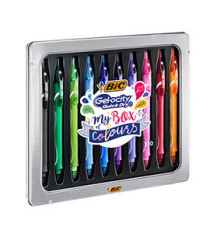 Penna a sfera a scatto Gelocity Quick Dry - punta 0,7mm - colori assortiti - BIC - conf. 10 pezzi