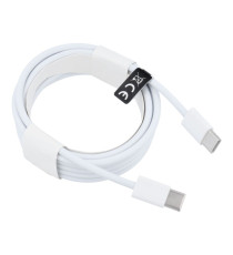Cavo di ricarica USB-C a USB-C PD 30W Quick Charge 3.0 3A HD26 2 metri Bianco – Ricarica Rapida e Trasferimento Dati