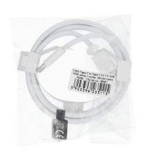 Cavo di ricarica USB-C a USB-C PD 30W Quick Charge 3.0 3A HD26 3 metri Bianco – Ricarica Rapida e Trasferimento Dati