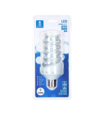 Lampadina LED a spirale E27 18W 6500K luce fredda 1850lm 360° equivalente 118W vetro trasparente IP20 per interno