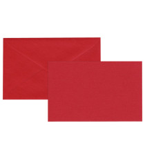 Biglietto natale neutro - con busta - 9 x 14 cm - rosso - Rex Sadoch
