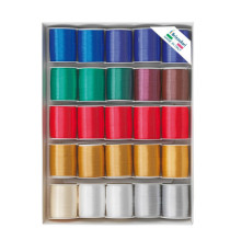 Rocche di nastro liscio 6800 -10 mm x 10 mt - colori natalizi assortiti - Brizzolari - conf. 25 pezzi