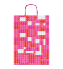 Shopper Mattoncini - con manici - 36 x 41 x 12 cm - colori assortiti - Rex Sadoch