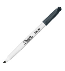 Pennarello S-Note - punta scalpello - colori assortiti - Sharpie - Conf. 12 pezzi