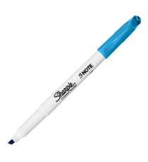 Pennarello S-Note - punta scalpello - colori assortiti - Sharpie - Conf. 12 pezzi