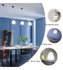 Lampadina LED C37 E14 9W 6500K Luce Fredda 840lm Equivalente 62W Angolo 260° 15000 Ore CRI80 IP20 Classe F Bianca