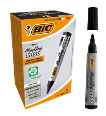 Marcatore permanente Marking 2000 - punta tonda 1,70mm - nero - Bic - conf. 12 pezzi