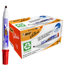Marcatore Whiteboard Marker Velleda 1701 Recycled Bic  - punta tonda 1,5mm - rosso - Bic