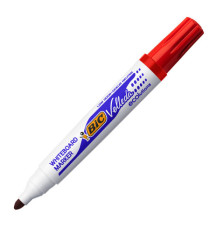 Marcatore Whiteboard Marker Velleda 1701 Recycled Bic  - punta tonda 1,5mm - rosso - Bic