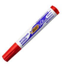 Marcatore Whiteboard Marker Velleda 1701 Recycled Bic  - punta tonda 1,5mm - rosso - Bic