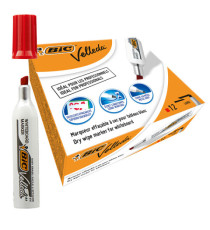 Marcatore Whiteboard Marker Velleda 1781 - punta scalpello 3,2-5,5mm - rosso  - Bic