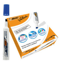Marcatore Whiteboard Marker Velleda 1791 - punta scalpello 3,3-4,6mm - blu - Bic
